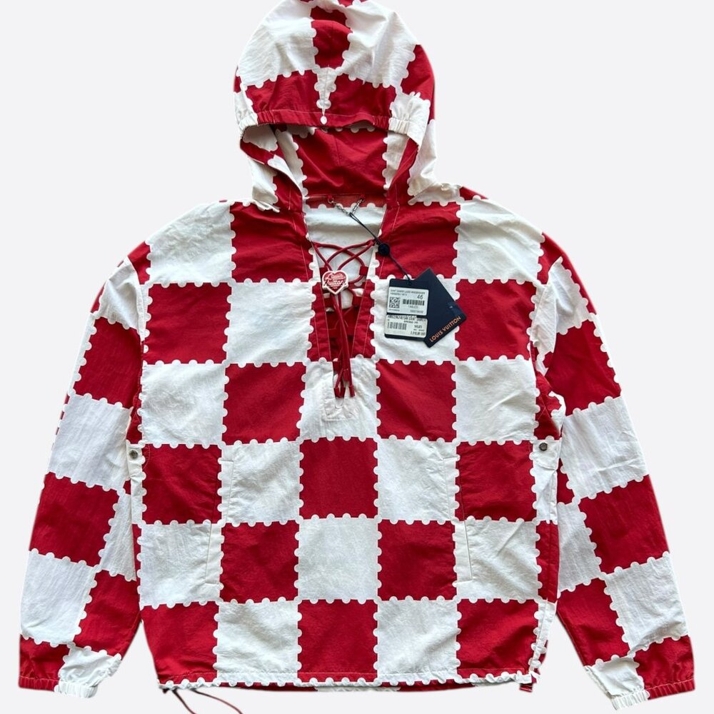 Louis Vuitton Nigo Red & White Checkered Windbreaker